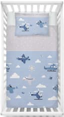 LINKHOFF Babybettwäsche Blau 100% Baumwolle Biber Bild 2