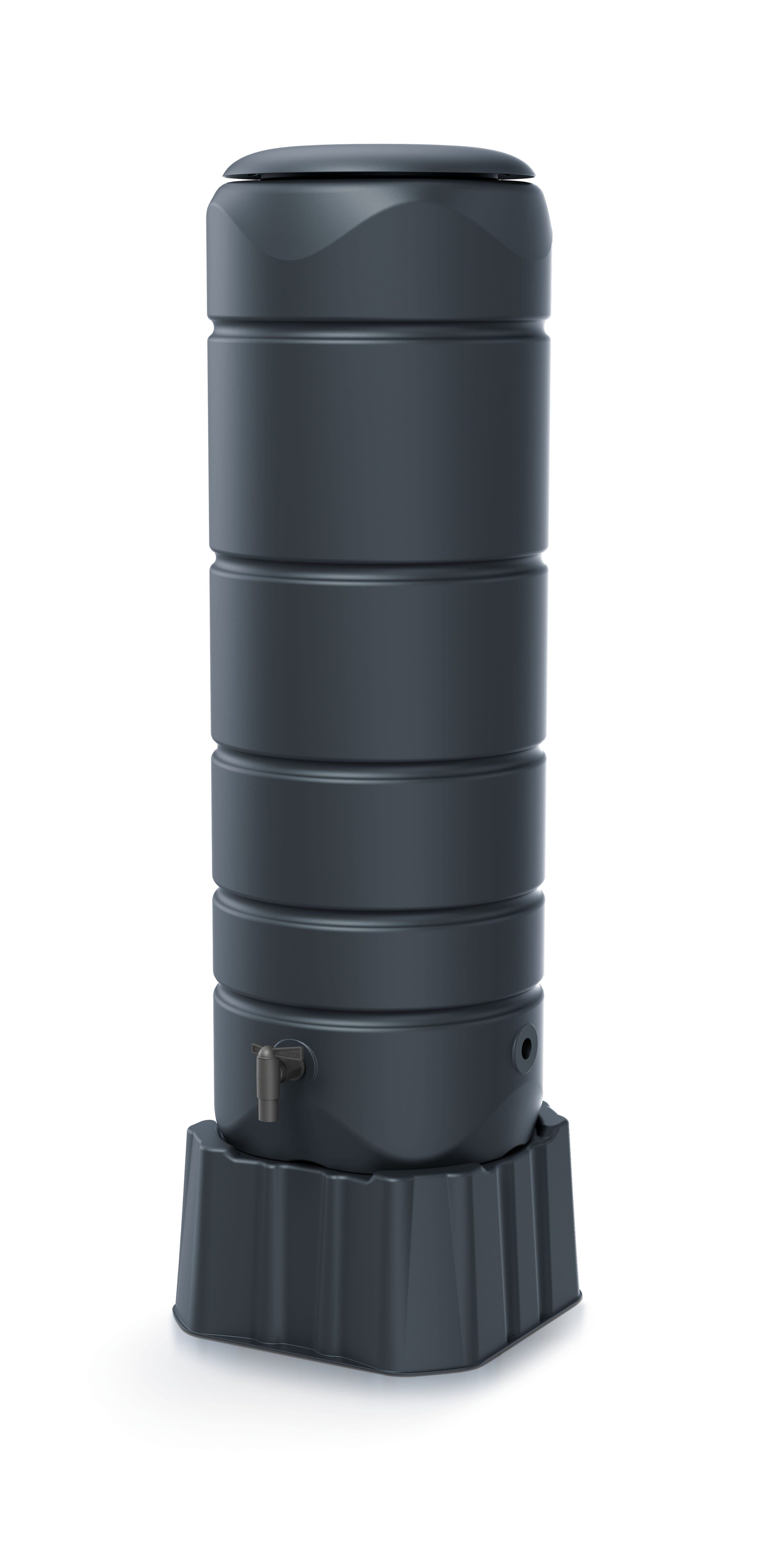 Prosperplast Regentonne Vuelta 110 l Anthrazit mit Unterstand