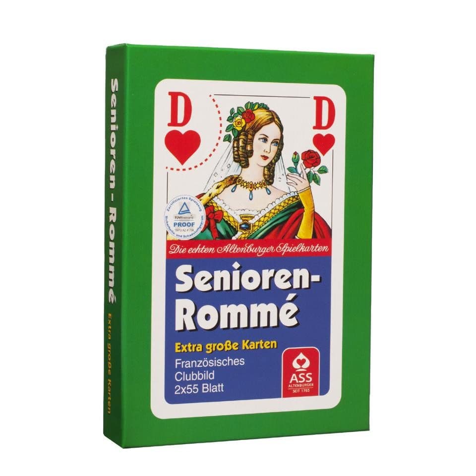 Philos Rommekarten Übergröße - Seniorenromme - TÜV geprüft