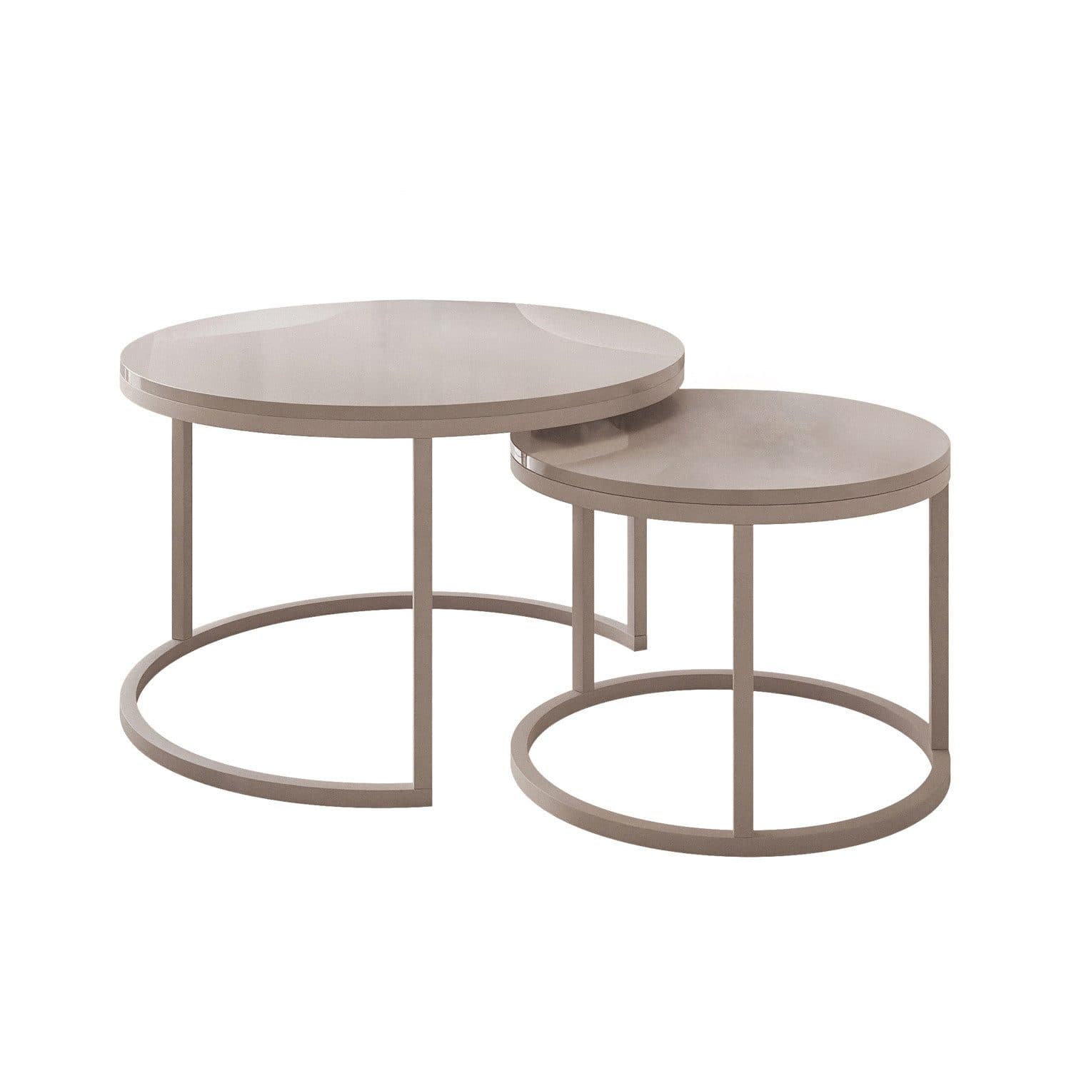 Lookway Couchtisch CIRI 2in1 KASCHMIR Hochglanz 2er-Set - Bild 2