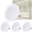 Sweet LED LED Einbaustrahler 4er Set 3,5 W Möbelleuchten IP44 Weiß 12 V, spritzwassergeschützt, LED fest integriert, 6500K - kaltweiß, Vitrinenbeleuchtung, Möbeleinbaustrahler Bild 2