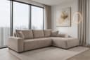 storez24 Ecksofa Soffe Cordstoff L-Form Schlaffunktion Bild 2