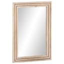 vidaXL Badspiegel Massivholz Glas Weiß Modern Bild 2