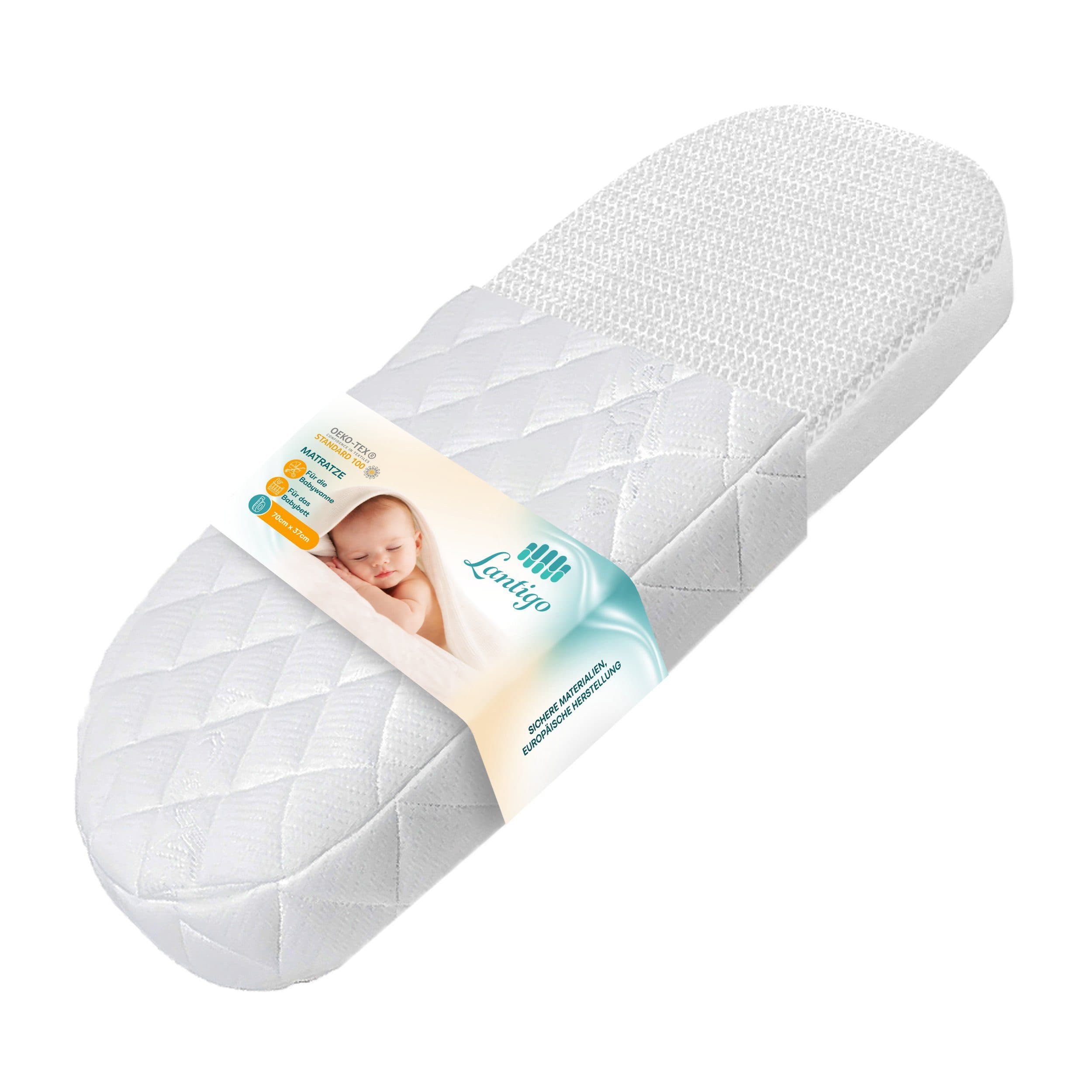 Babymatratze AERO atmungsaktiv Oval Pflegeleicht Lantigo - Bild 2