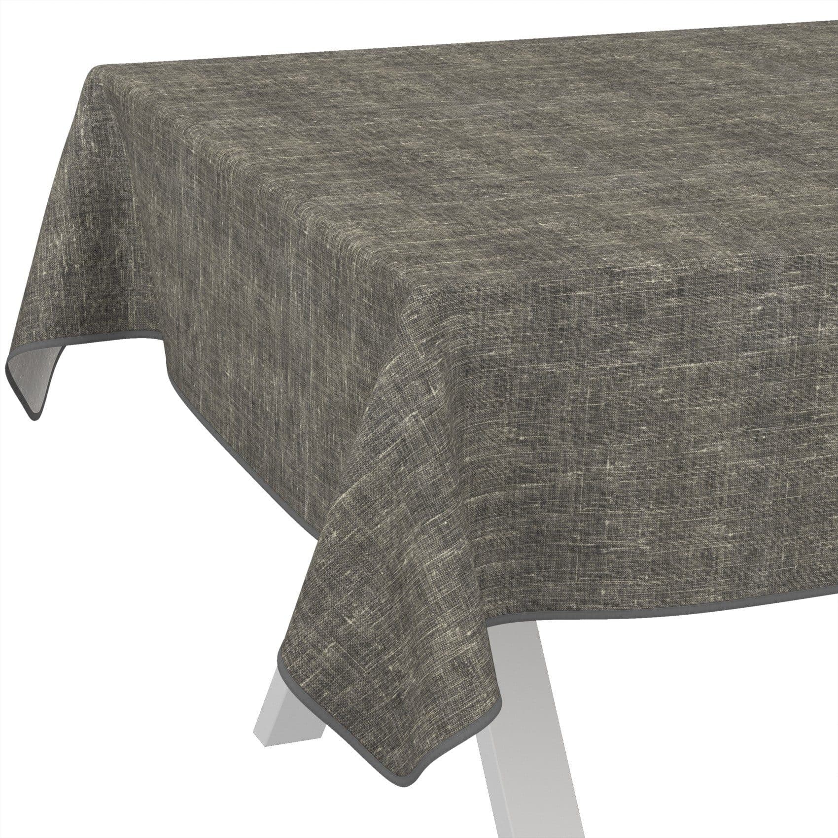 ANRO Tischdecke Alica Leinen-Design Anthrazit wasserabweisend - Bild 2