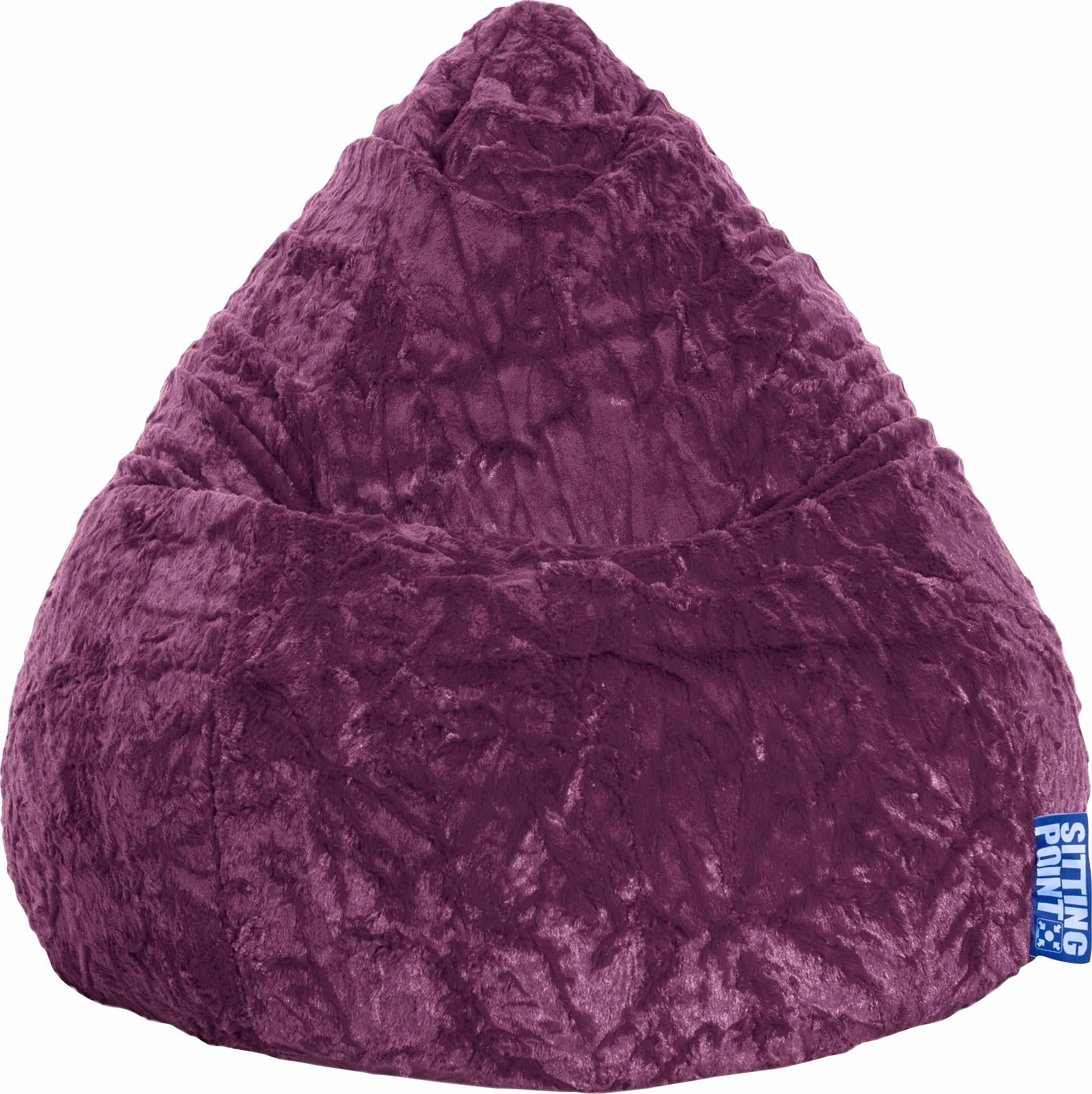 Sitting Point Sitzsack Fluffy XL Webplüsch Violett - Bild 2