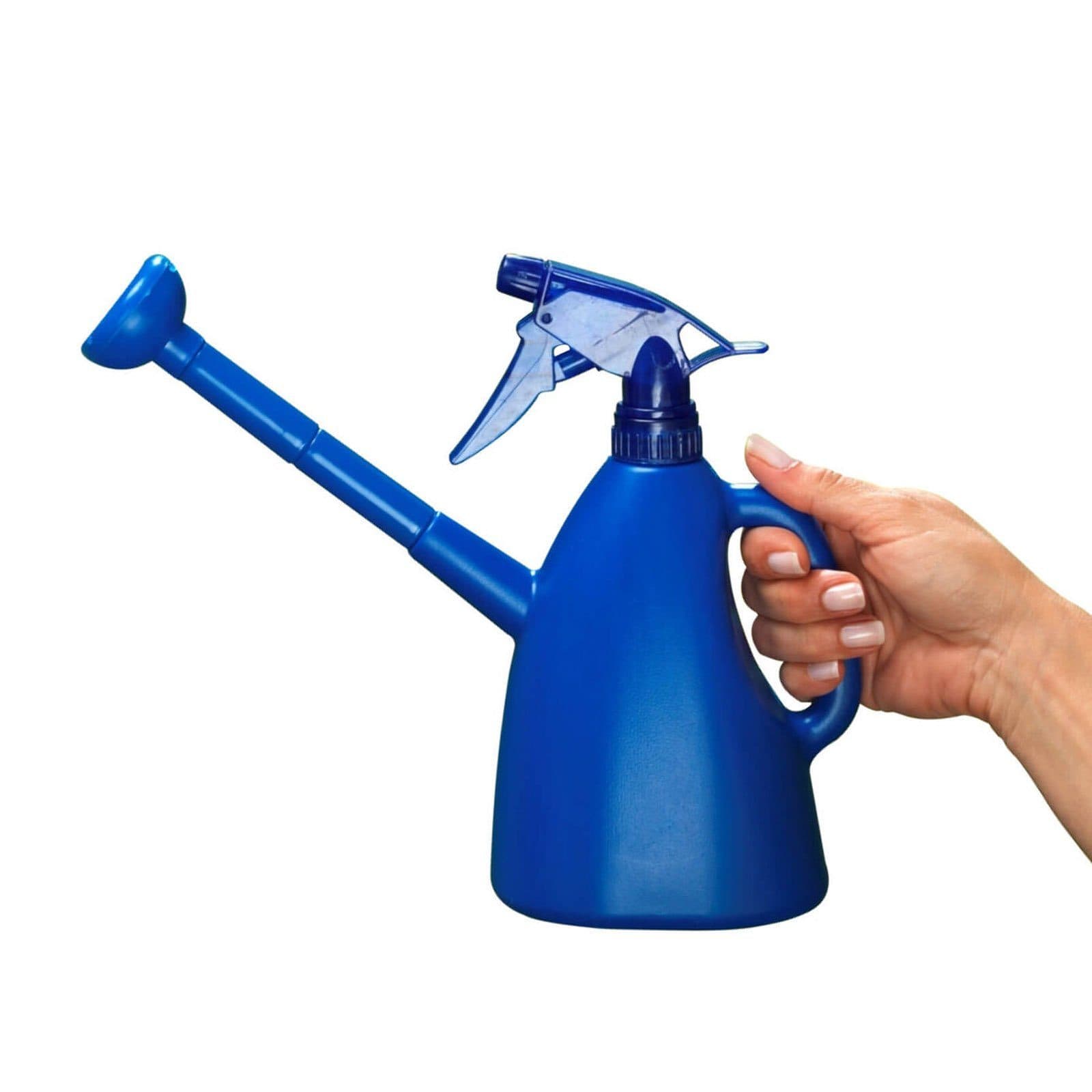 WENKO 2-in-1 Gießkanne 800ml Blau mit Brausekopf und Aufsätzen - Bild 2