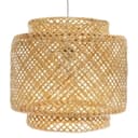 Atmosphera LIBY Pendelleuchte Bambus Schirm Boho Skandinavisch Bild 2