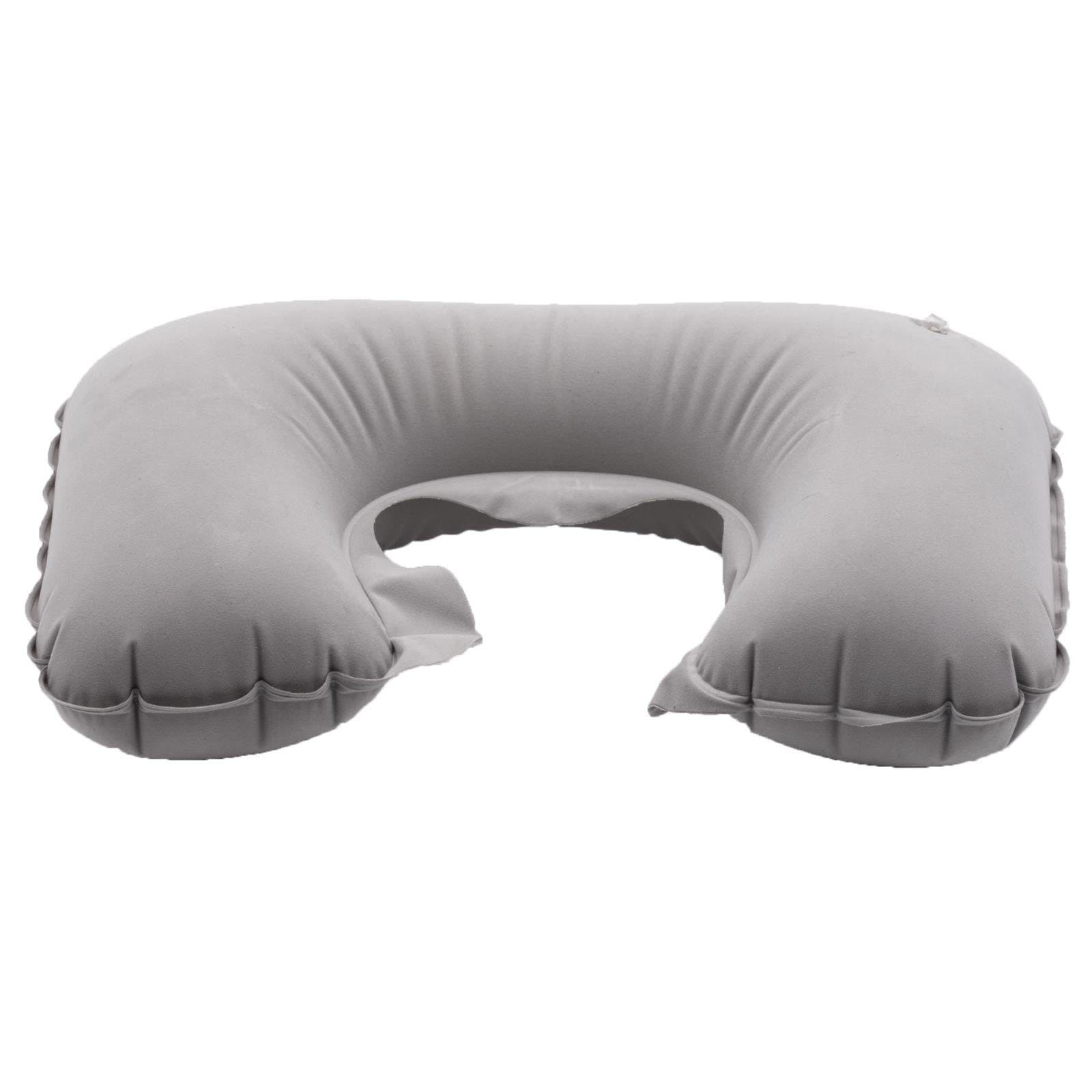 BENSON Aufblasbares Nackenkissen Grau Reisekissen