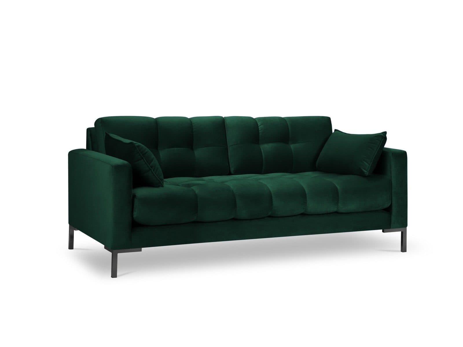 Micadoni Sofa Mamaia 2-Sitzer Flaschengrün Samt - Bild 2