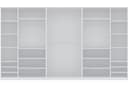 Marmex Möbel Mehrzweckschrank-Set TRES SET X/B Weiß 5-tlg. mit 4 Kleiderstangen Bild 2