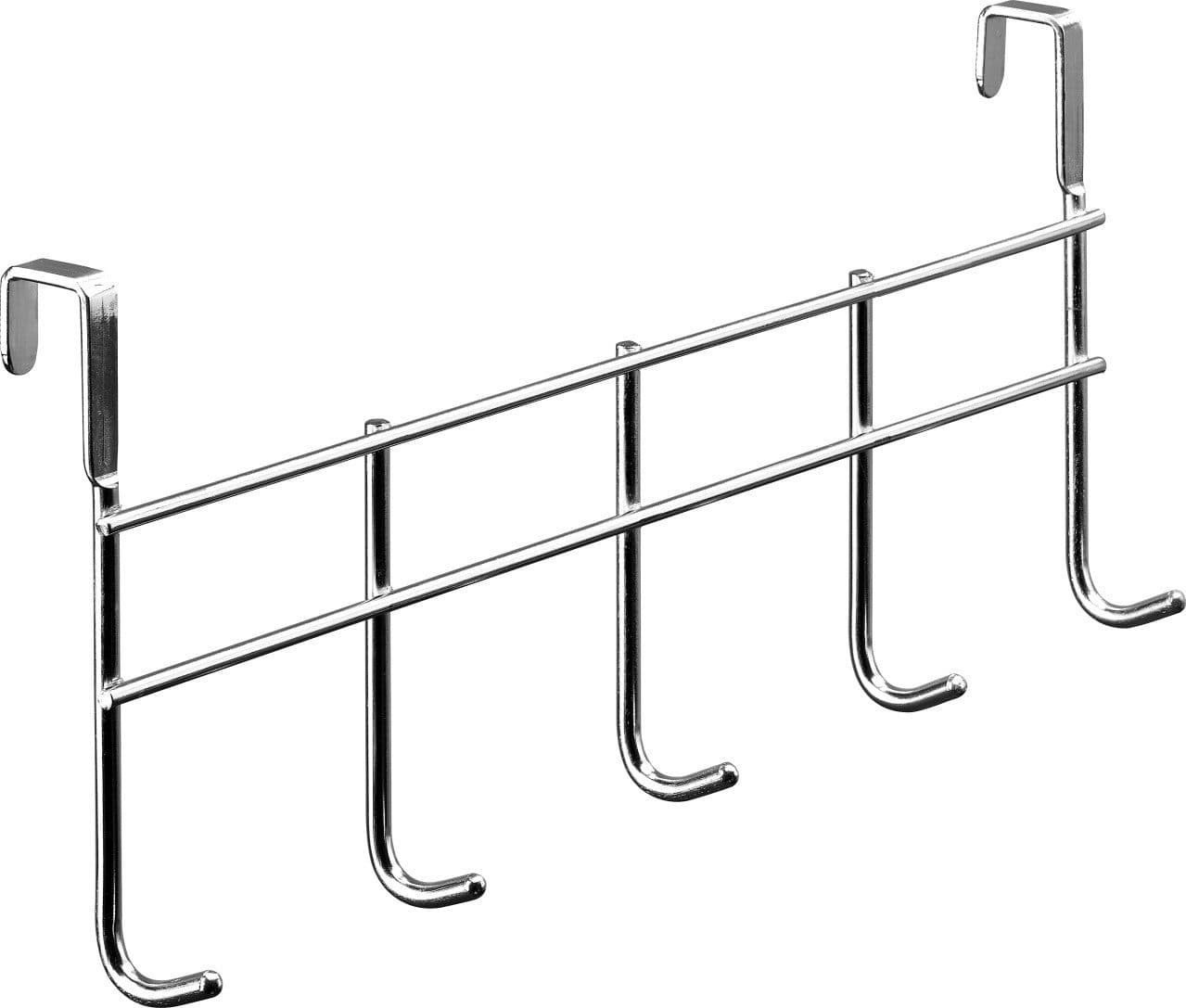 Hettich Türgarderobe 5 Haken Silber Stahl