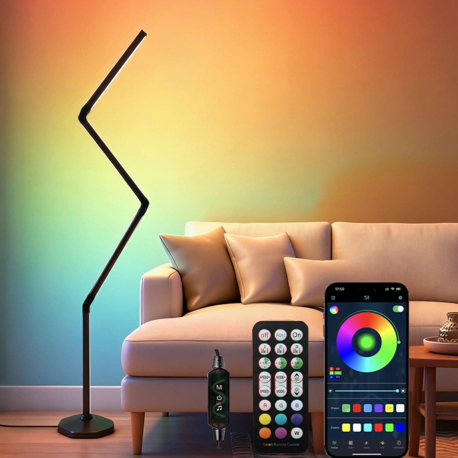 ibettertec LED Stehlampe RGB dimmbar mit App-Steuerung - Bild 2