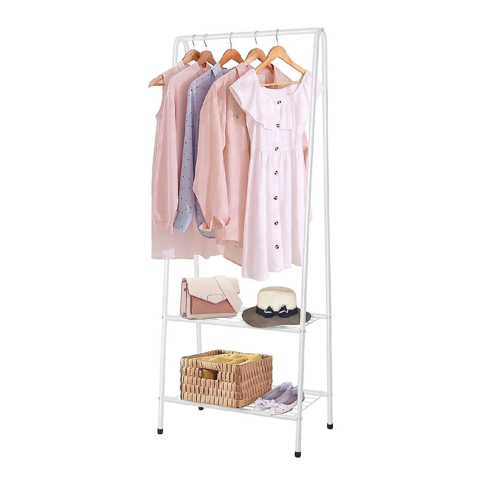 Youyijia Kleiderständer Clothes Rack, Ideal für Schlafzimmer, Weiß - Bild 2