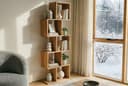 riess-ambiente Standregal MAKASSAR beige cream Finish Mangoholz Bild 2