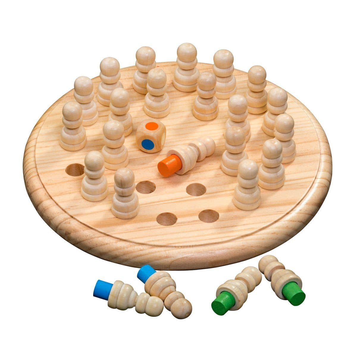 Philos Memo Spiel aus Holz rund 19cm