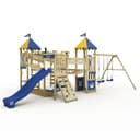 Wickey Spielturm Smart Queen mit Rutsche, Spielhaus & Sandkasten Bild 2