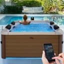 mSpa Whirlpool Frame Oslo F-OS063W für 6 Personen Outdoor Whirlpool mit Heizung und Massagedüsen Bild 2