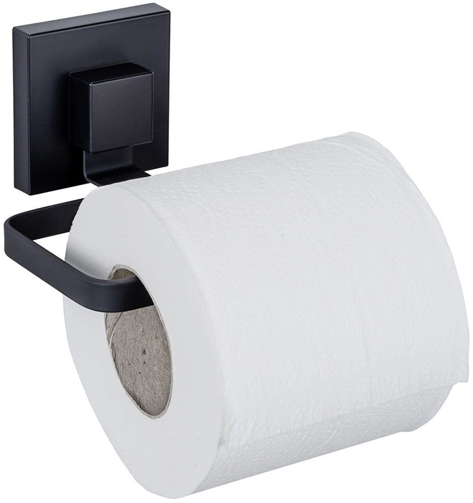 WENKO Toilettenpapierhalter Quadro Edelstahl Schwarz Vakuum-Loc - Bild 2