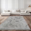 TaCa Home Teppich Grau Kunsthasenfell Imitat 60x90 cm Bild 2
