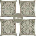 Marrakesch Kissenbezug 4er Set Handgefertigt Lodge Grün 50x50cm Boho Bild 2