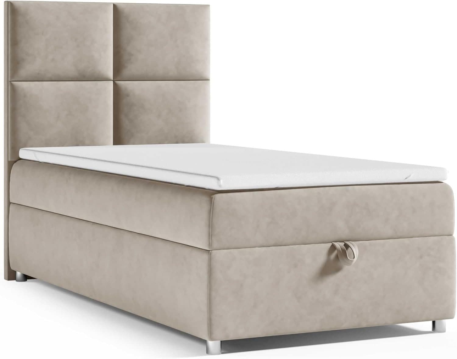 Best for Home Boxspringbett K2 mit Bettkasten und Bonellmatratze H3 Beige - Bild 2