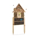 relaxdays Insektenhotel natur Größe XL mit Vogelschutz Bild 2