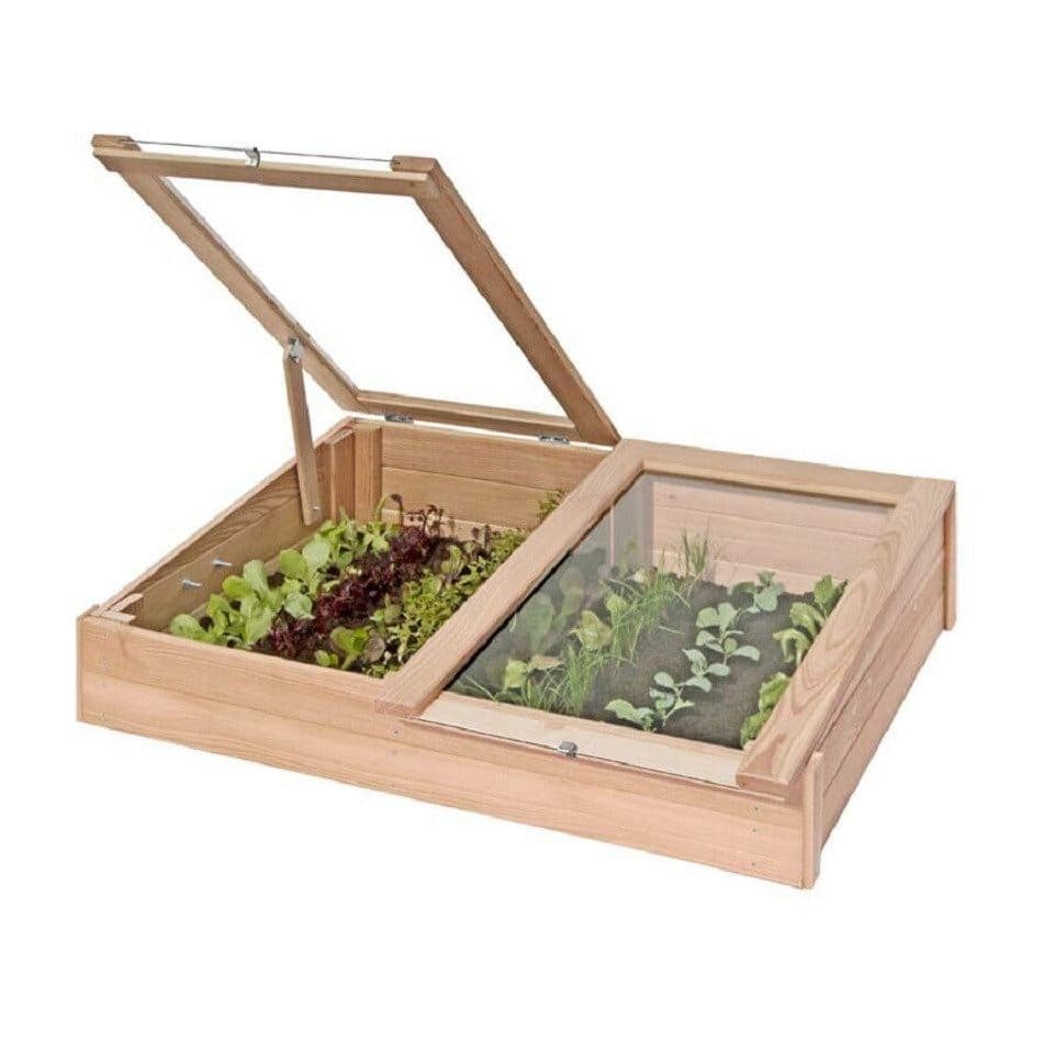 Gartenpirat Frühbeet-Kasten Lärchenholz 119x80x30 cm - Bild 2
