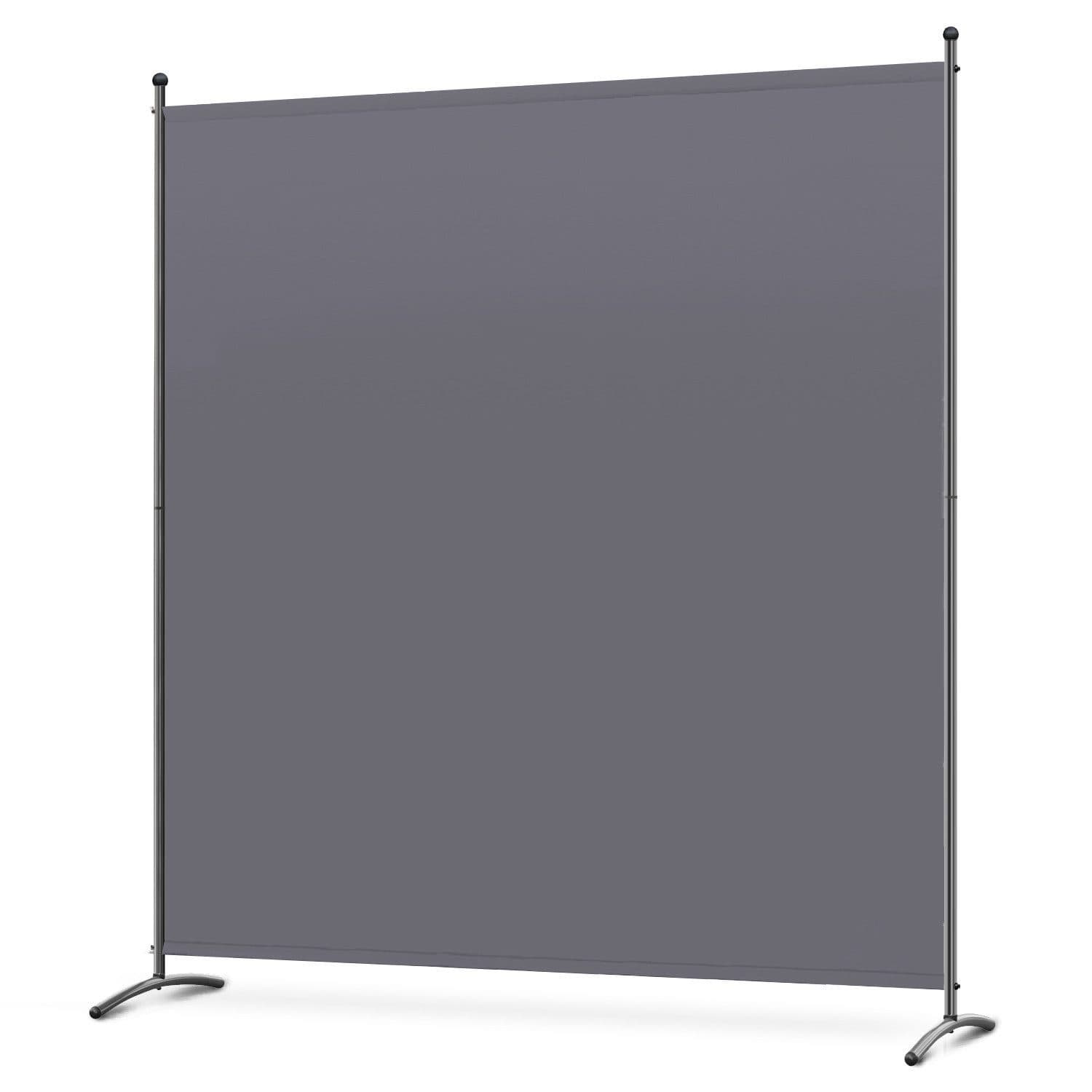 Angel Living Raumteiler Paravent Sichtschutz Stahl Polyester Grau/Weiß - Bild 2