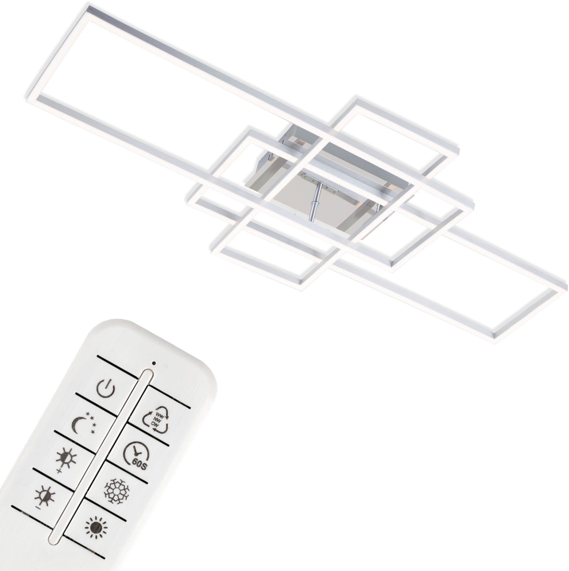 Briloner Leuchten LED Deckenleuchte FRAME Chrom-Alu Dimmbar CCT - Bild 2