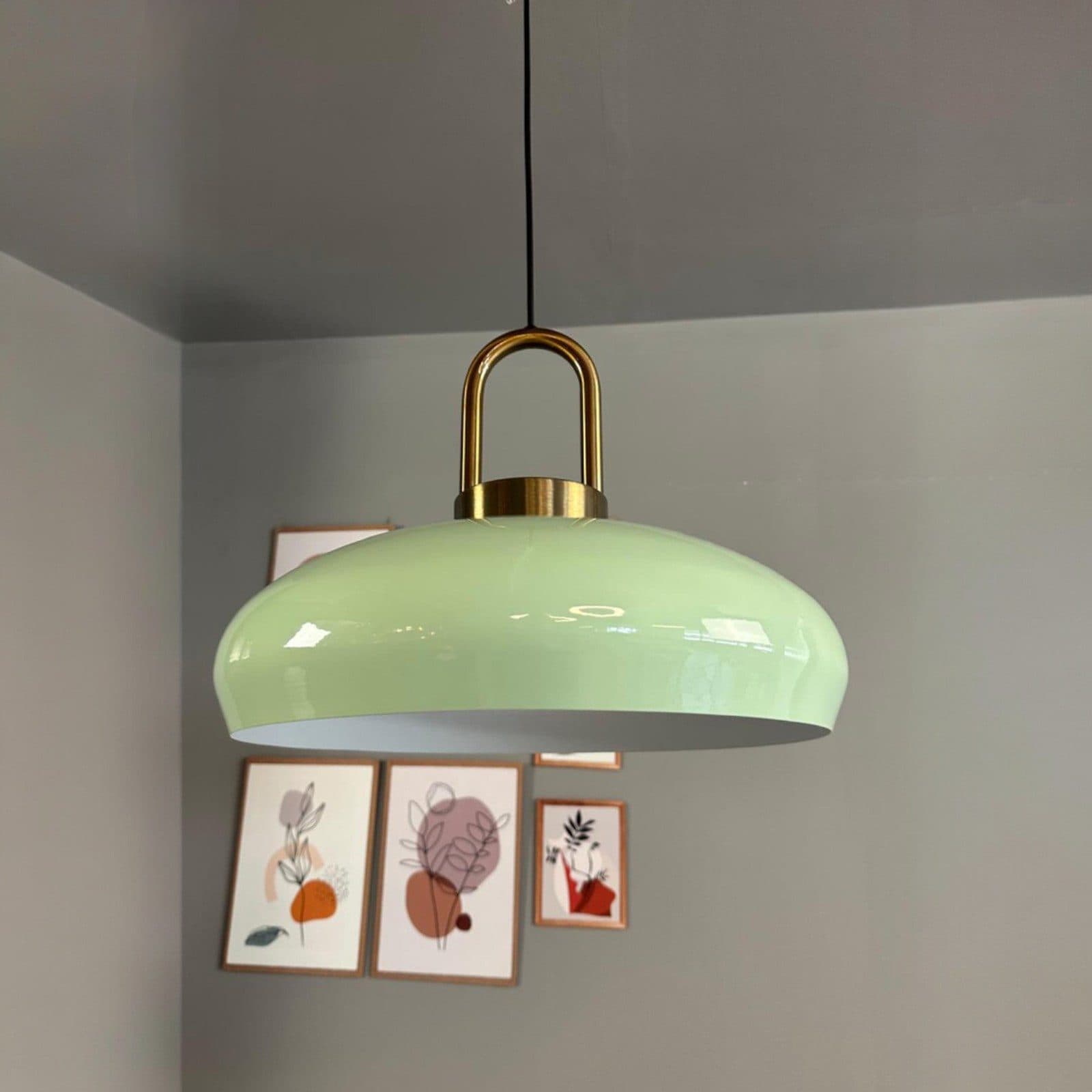 Bamyum Pendelleuchte Androa-Lock Minzgrün Metall E27 - Bild 2