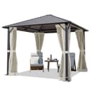TOOLPORT Pavillon 3x3 m Moonlight Superior Cream Bild 2