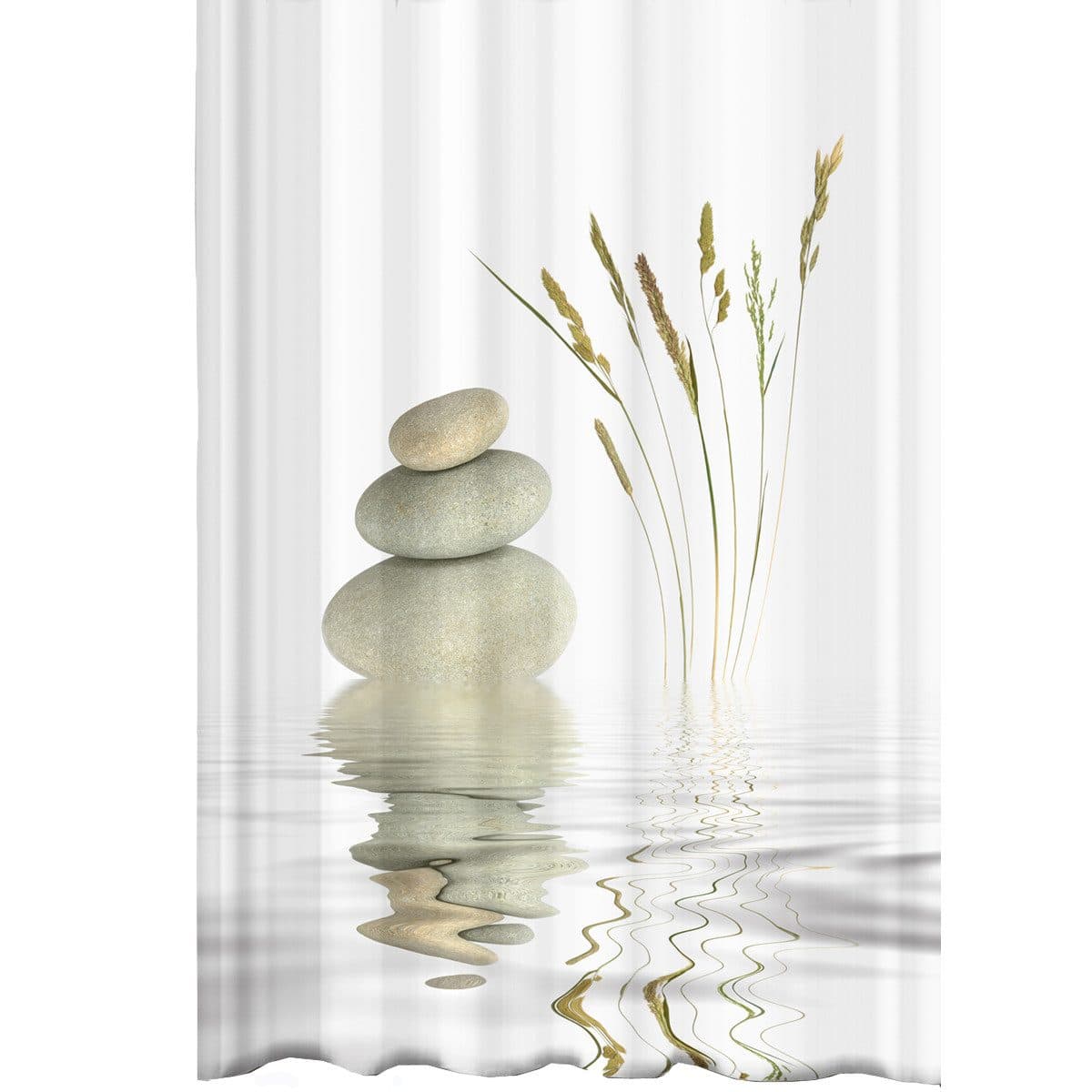 Ekershop Duschvorhang Textil Digitaldruck Wellness Stone - Bild 2