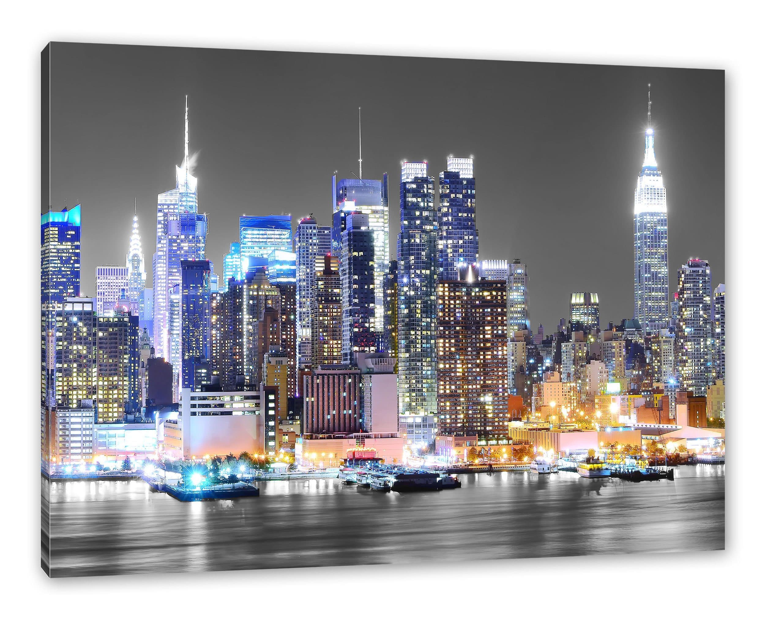 Pixxprint Leinwandbild New York Skyline Bunt Modern - Bild 2