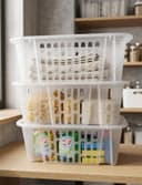 ALPFA Stapelbox 3ER SET Kunststoff Aufbewahrungsboxen stapelbar Bild 2