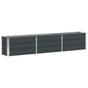 vidaXL Blumentopf Pflanzkübel Anthrazit 240 x 40 x 45 cm Stahl Bild 2