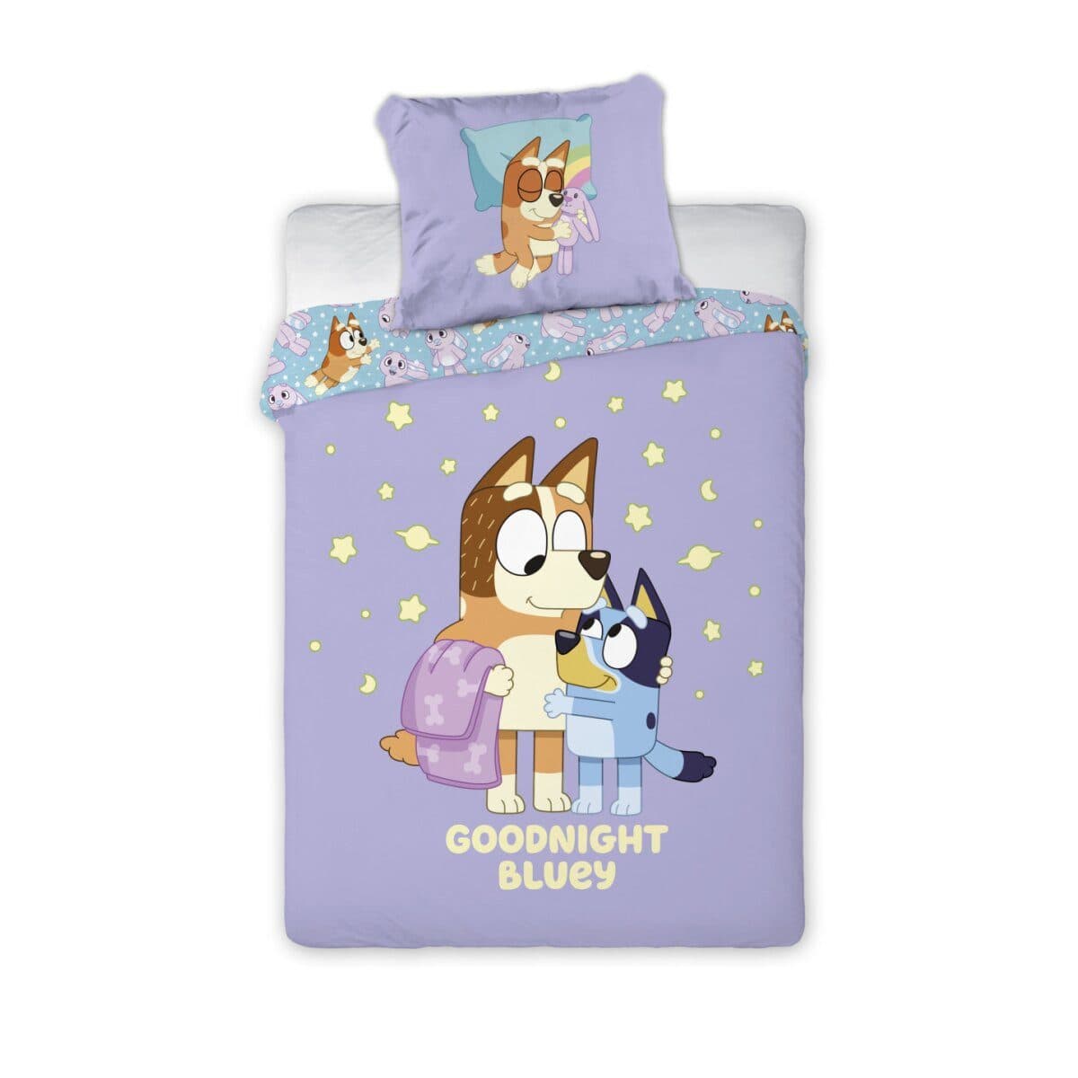 Bluey Kinderbettwäsche Goodnight Set 100x135cm