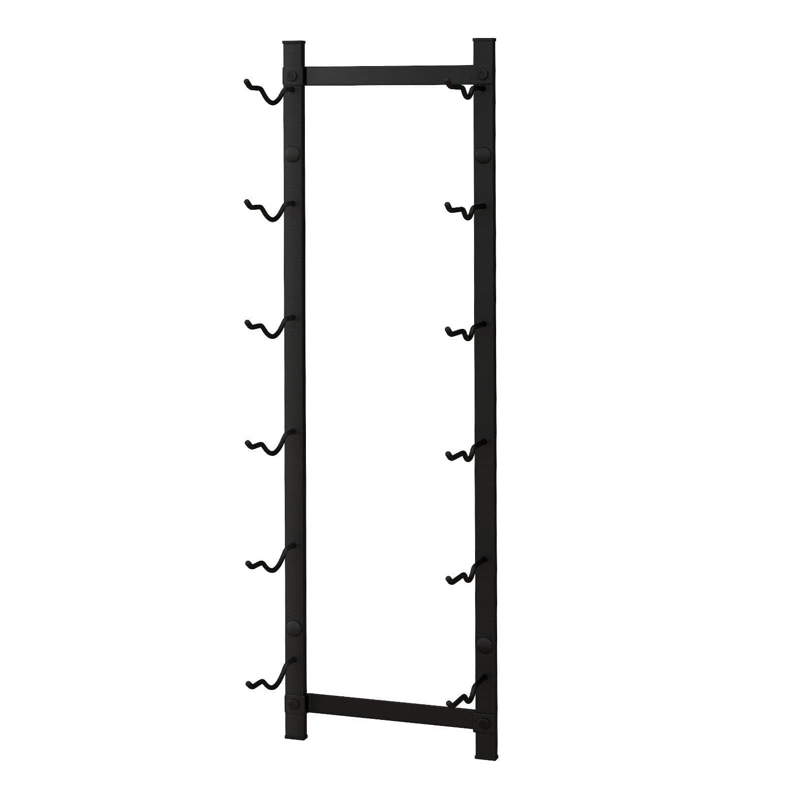 COSTWAY Weinregal Wand Metall Industrial Schwarz - Bild 2