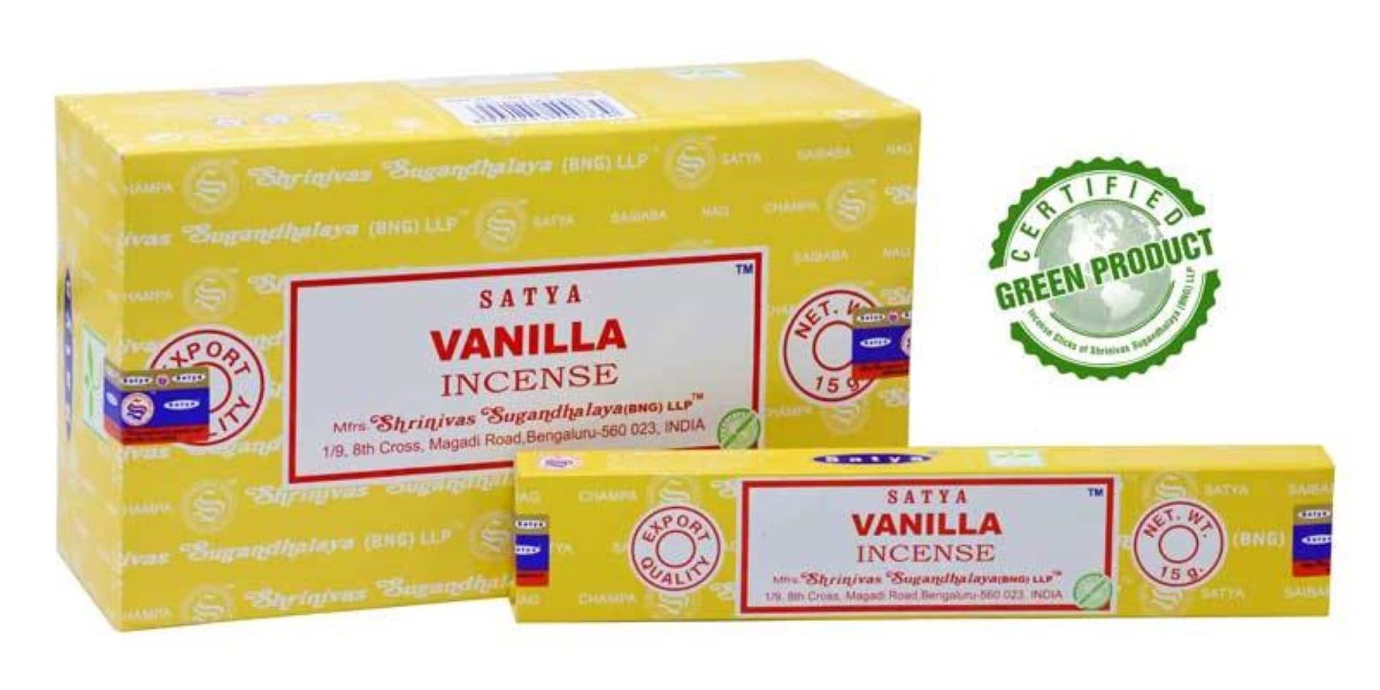 Satya Incense Räucherstäbchen Vanilla 15gr