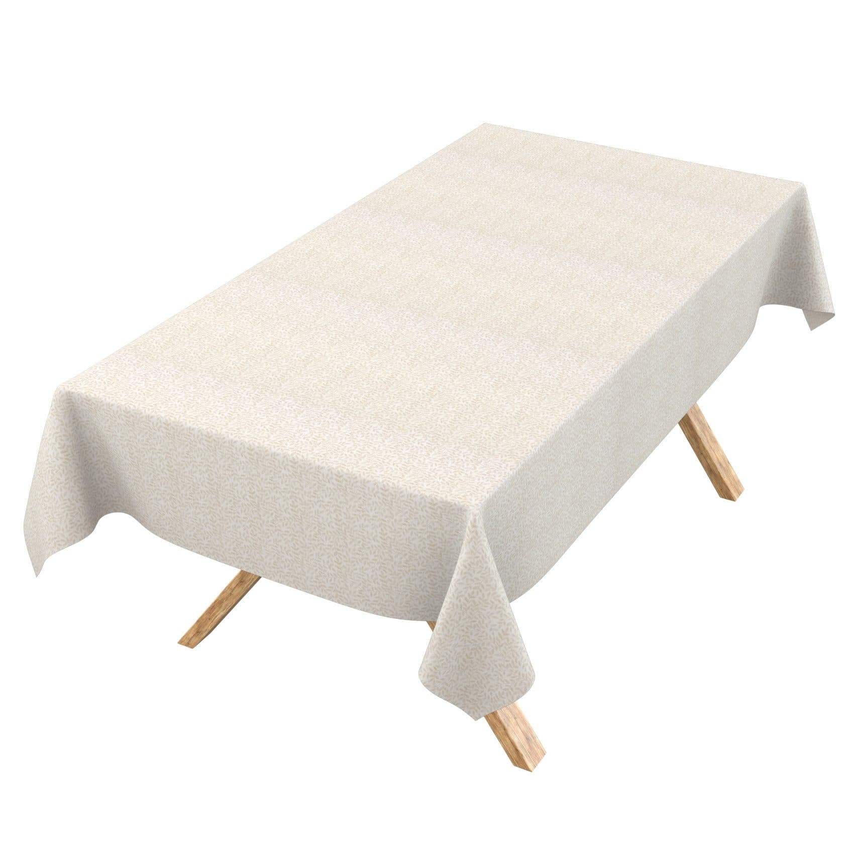 ANRO Tischdecke Barcelona abwaschbar Beige Baumwolle Polyester - Bild 2