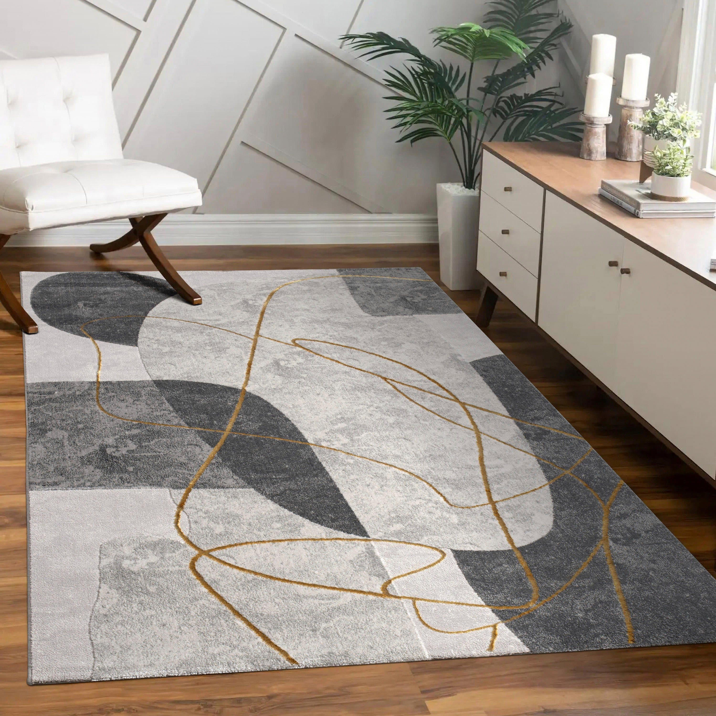 PACO HOME Teppich Tuana 217 Grau Kurzflor Modern - Bild 2