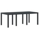 vidaXL Gartentisch Anthrazit Poly-Rattan Modern Bild 2