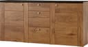 OTTO HOME Sideboard Larona 2 Türen 3 Schubkästen Braun Bild 2