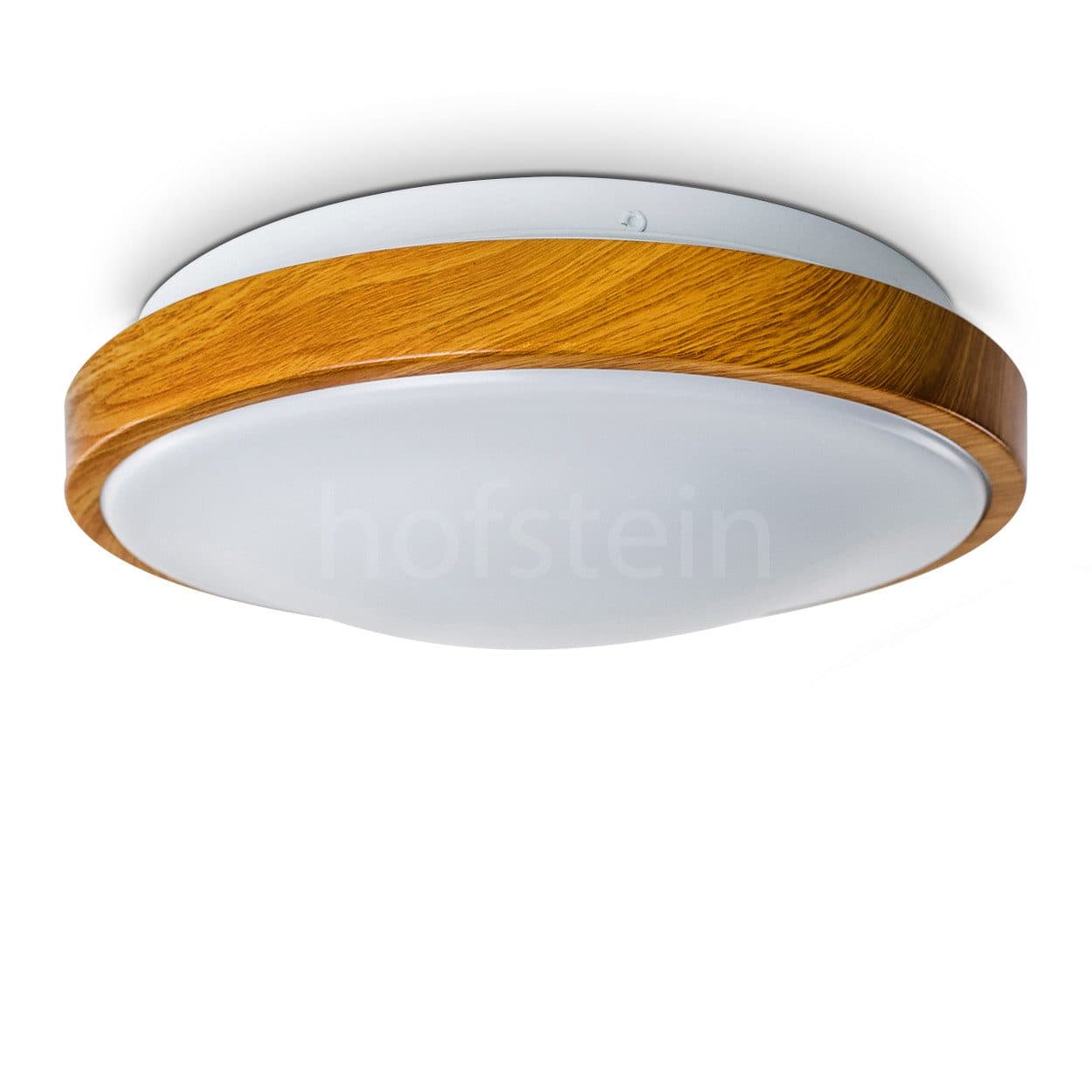 hofstein Deckenleuchte Rosola Bad Holz-Optik Weiß LED - Bild 2