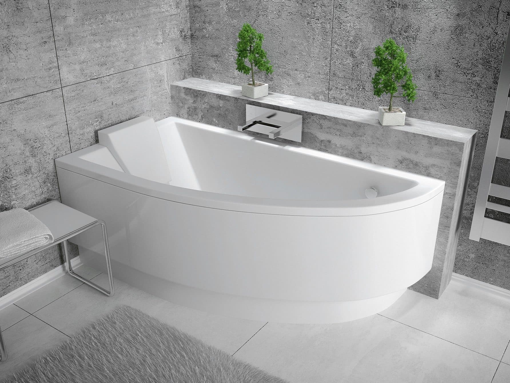 KOLMAN Eckbadewanne Praktika 140x70 Weiß Acryl - Bild 2