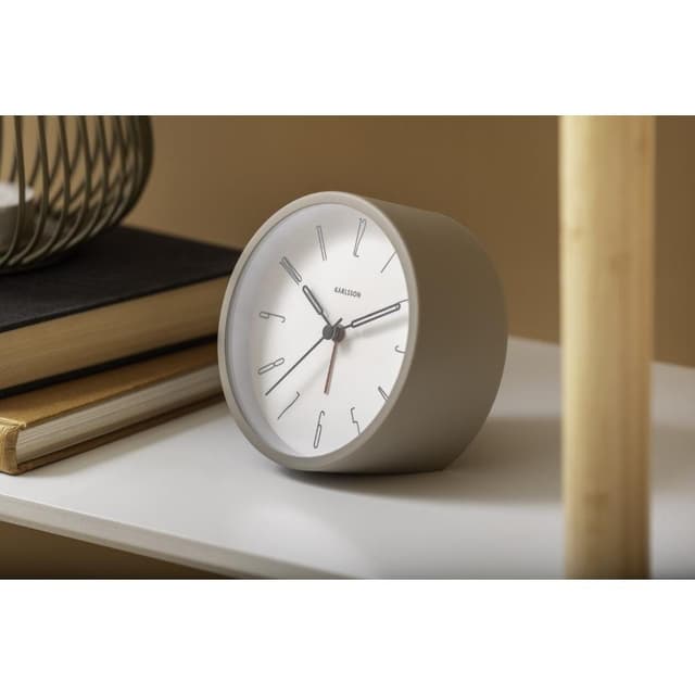 Karlsson Uhr Wecker Belle Numbers Eisen Warm Grey