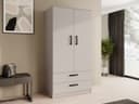 Beautysofa Kleiderschrank TREND 2-türig Beige mit Selbsteinzug Bild 2