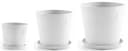 ECOPOTS Blumentopf Amsterdam Set 3 St. Weiß Bild 2