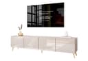 Lookway TV-Schrank COLGANTE 200 Kaschmir Hochglanz Metallbeinen Bild 2