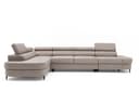 Muffo Ecksofa Priam Maxi L-Form Beige mit Schlaffunktion und Bettkasten Bild 2